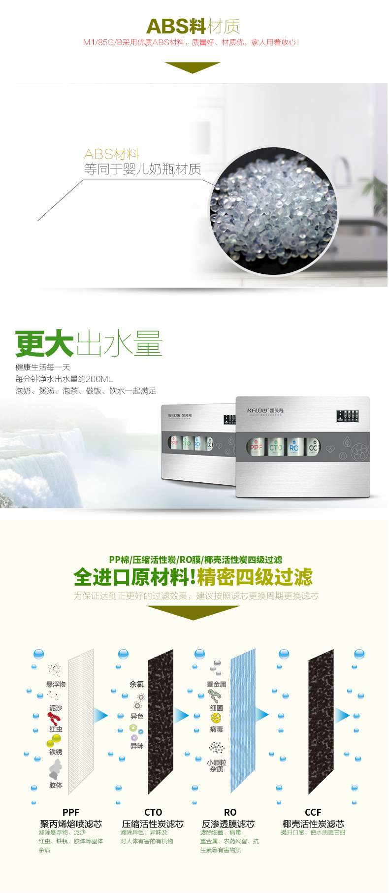 凱美智能化RO反滲透凈水機(jī)M1/85G/B